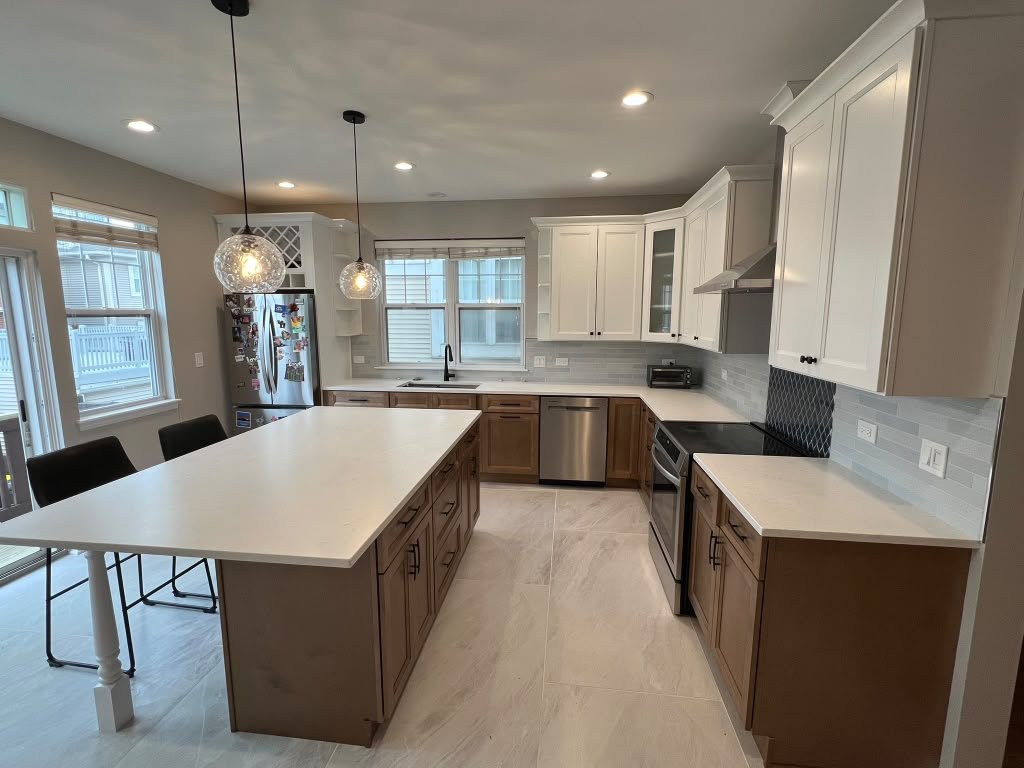 Completed Chicago kitchen remodel by YB Construction